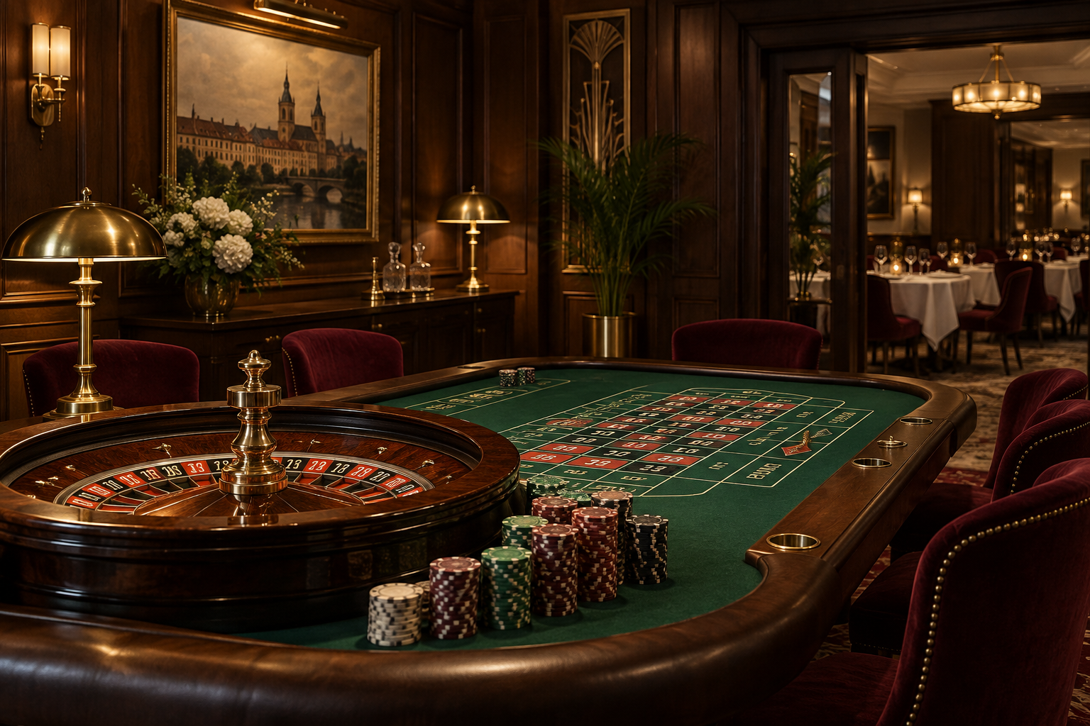 Elegancki salon gier Stół Royale